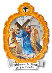 2. Station – Jesus nimmt das Kreuz auf seine Schulter